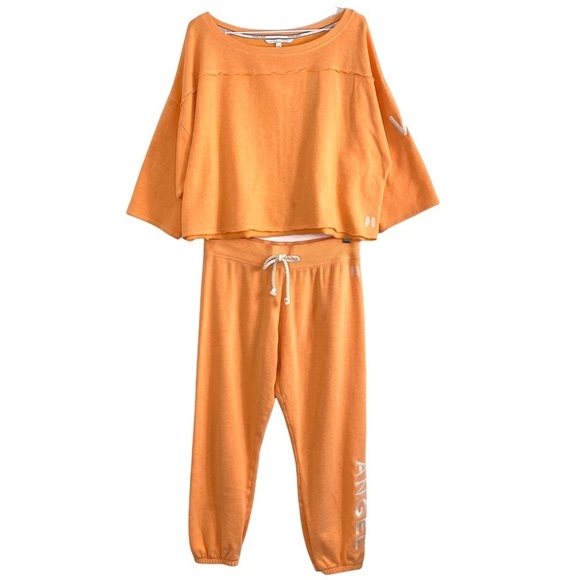 Victoria’s Secret Fleece Sweatsuit Set Orange - Picture 2 of 12